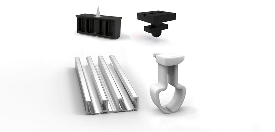 Magnet tillbehörs-kit för Exterpark komposittrall Tech Cube